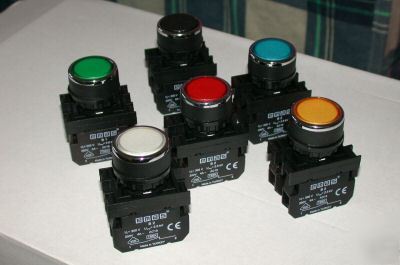 22MM push button switch with 2 contact blocks 