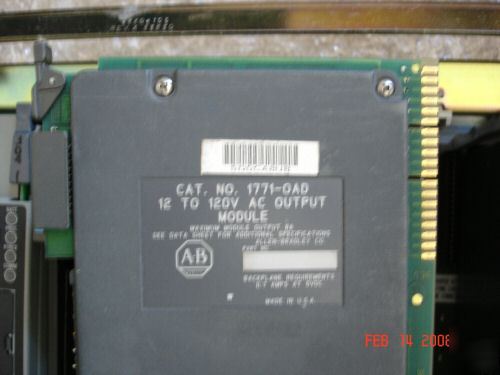 Ab ctrlnet plc-5/20C complete sys, 5 io modules, tested