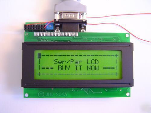 Basic stamp serial/parallel 4X20 lcd w/ yello backlight