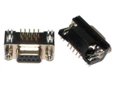 DE9 DB9 d-sub female pcb mount RS232 connector