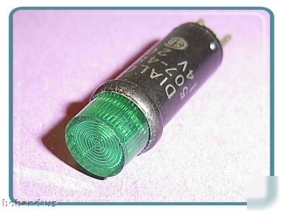 Dialco (14 volt) green led bi-pin cartridge lamp