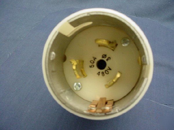 Leviton california style locking plug 50A 480V 3PH