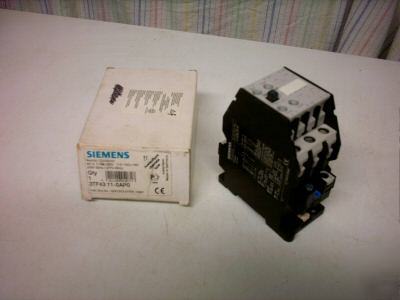 Siemens 3TF4311-0AP0 240V contactor 11KW 1NO+1NC aux