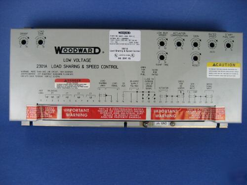 Woodward low voltage 2301A load sharing & speed control