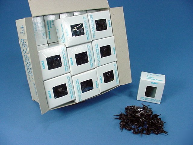 1000 eagle #5 brown insulated thermostat wire staples