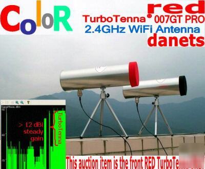 2.4GHZ wifi turbotenna antenna 12DBI wardriving 802.11G