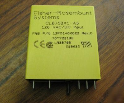 Fisher rosemount CL6753X1-A5 120VAC input 12PO140C022