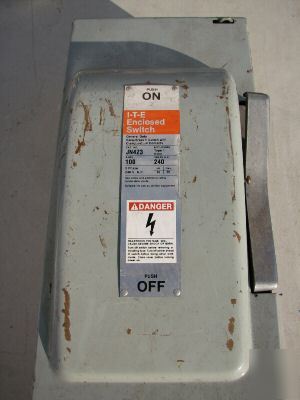 Ite safety switch 100 amp 240 volt 3 ph JN423 116EE