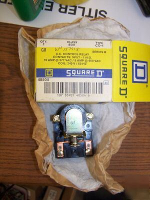 New square d, a.c. control relay contacts, class 8501, 