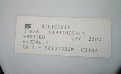 SI9410DY-T1 siliconix power mosfet 2500 pcs 9410DY t/r