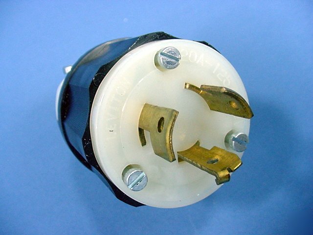 10 leviton 20A 125/250V non-nema locking plugs 9965-c