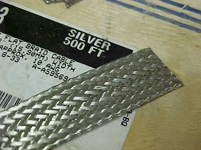 100FT alpha 1233 tinned copper braid 5/8
