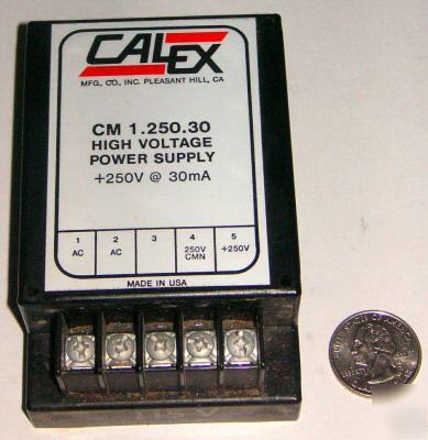 Calex cm 1.250.30 power supply, 250 vdc @ 30 ma
