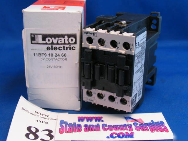 Lovato 11BF9 3 phase contactor 24V 60HZ 83