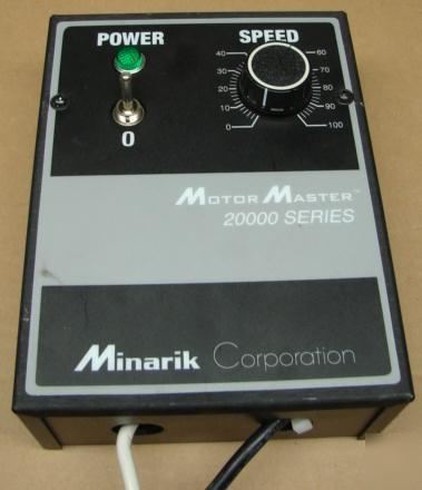 Minarik corporation, motor master 20000 series