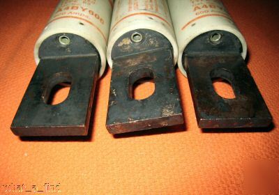 New lot 3 gould shawmut A4BY600 fuse A4BY-600 amp trap
