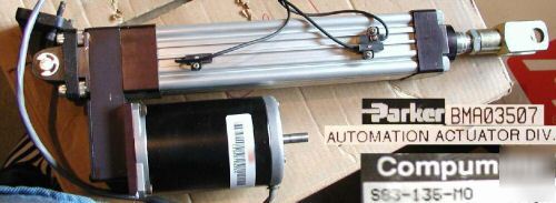 Parker compumotor electric actuator w/motor and sensors