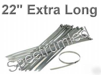 Stainless steel cable zip ties cv boots exhaust header 