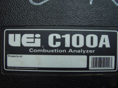 2 uei combustion analyzer C100A 