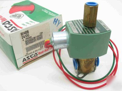 Asco 8314G35 solenoid valve 3-way, 24V dc, nc, 1/4