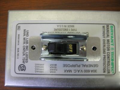 Bryant 30103B motor starting controller in type 1 encl.