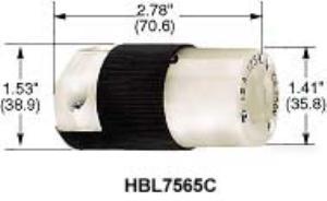 Hubbell HBL7555 twist-lock connector body