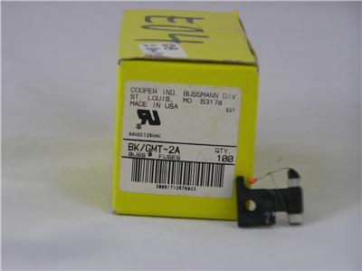 New gmt-2A bussman bk/gmt-2A fuse gmt 2AMP box of 100 