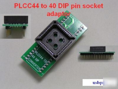 Plcc 44 to dip 40 chip eprom conversion scoket adapter