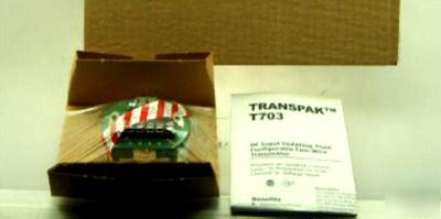 Transpak T703 dc input isolating two-wire transmitter n