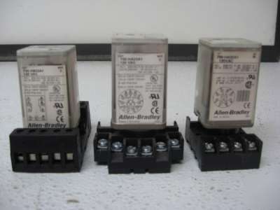 Allen-bradley 700-ha/hb series b/c relays lot of 3