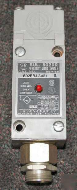 Allen bradley proximity limit switch ac 1A 802PR-LAAE1