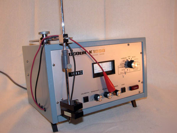 Kocour K1000 thickness tester with probe and manual 