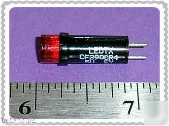 Ledtronics (5 volt) red led bi-pin cartridge lamp