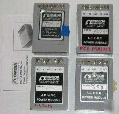 Lot 4 omega pst-8 ac/dc power module/converter PST8