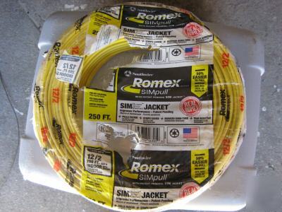 1000 feet 12/2 romex with ground nm-b thhn copper wire