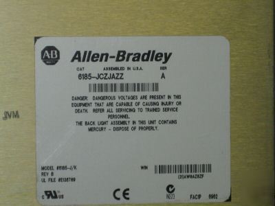 Allen bradley 6185-jczjazz operator interface display