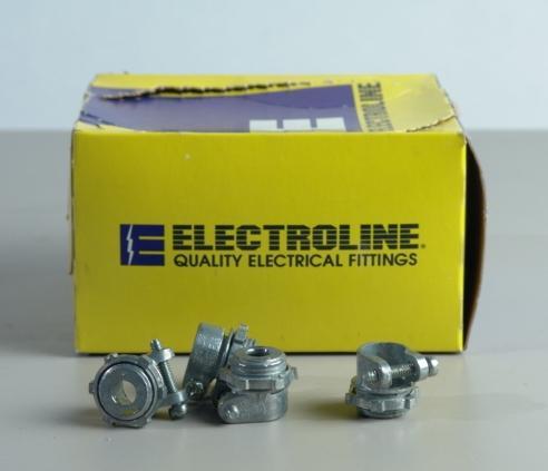 Electroline straight squeeze connectors 3/8