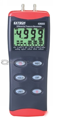 Extech 406800 digital differential pressure manometer