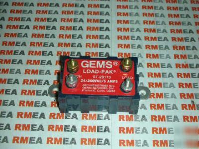 Gems load-pak st-20173 solid state relay 24/260 vac 5A 