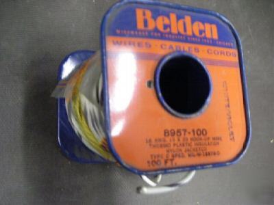 New belden 100' 16 awg 8957 hookup wire white/violet