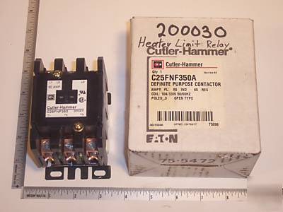 New cutler hammer 3 pole 50A contactor C25FNF350A 