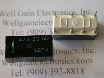New zettler az-2-2C-6D 6VDC dip relay dpdt 