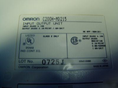 Omron input output unit m/n: C200H-MD215