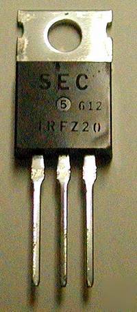 Power mosfet, hexfet transistors 50 volt lot qty 10