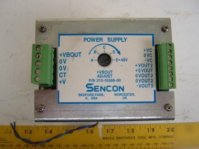 Sencon power supply 213-10588-00
