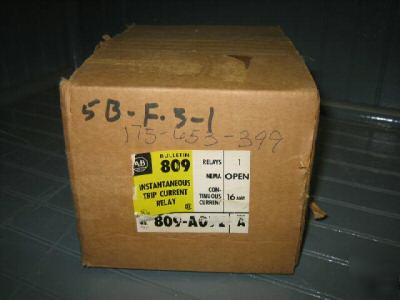 Ab allen bradley instantaneous trip relay 809-A07E 