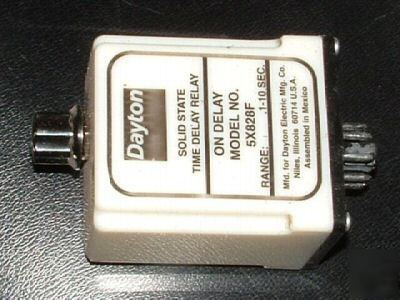 Dayton on delay time relay timer 5X828F nnb .1-10SECOND