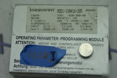 Indramat MOD1/1X0416-205 programming module