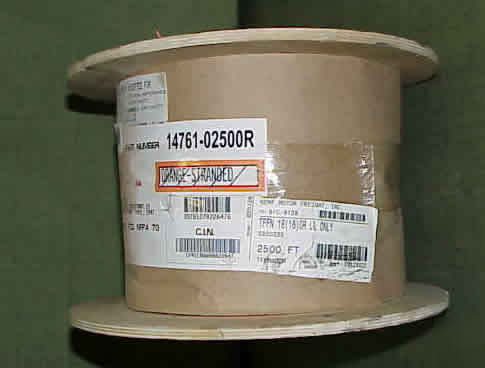 Mtw 2500 ft 18 awg cable reel