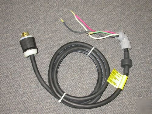 New cable with hubbell plug 30A HBL2721 3P4W L15-30P 